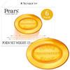 Pears Soap Pure Gentle with Natural Oils 6Pack Transparent Amber Glycerin Soap for Pampered Glowing Skin 44 Oz Ea