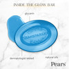 Pears Glycerin Soap Transparent Blue with Mint Extract 12Pack Pure Gentle Cleanser for Cool Refreshed Skin 44 Oz Ea