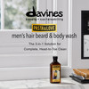 Davines Pasta Love Hair Beard Body Wash 3in1 Hydrating Cleanser Gently Washes Away Impurities Softens Hair Skin without