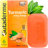 Gutaderme Turmeric Soap Bar 100g bar For Face Body Natural Soap Bar with Honey Ginger for Smooth Skin Deep Cleansing Moi