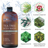 Body Wash with Tea Tree Organic Tea Tree Oil Fights Odor Acne Skin Issues 169 oz by BeingNaturals