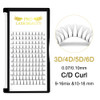 Premade Fans Eyelash Extensions 6D-C-0.07-11 Long Stem Premade Volume Eyelash Extensions .07 .10 Premade Volume Fans C D Curl(6D-C-0.07,11 mm) online at globaldelivered