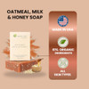 Aspen Kay Naturals Goats Milk Honey Oatmeal Soap Bar with Organic Raw Honey Goats Milk Rolled Oats Shea Butter Exfoliati