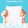 Riakrum 12 Pack Disposable Towelettes Face Towel Bulk Cotton Face Tissues Soft Facial Tissue Dry Wet Use for Sensitive S