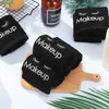 Shimeyao 13x13 Inch Black Makeup Towels Bulk Reusable Makeup Washcloths for Face Facial Remover Washcloths Absorbent Cot
