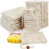 Ycolama 50 Soap Bags Mesh Exfoliating 100 Natural Sisal Soap Pouch Soap Savers for Shower Use Like Massaging And Scrubbi