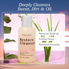 Peaches Skincare PostWorkout Vegan Face Wash with Gotu Kola Lemongrass and Eucalyptus Gentle Daily Face Wash for Sweat a