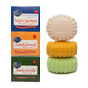 Nag Champa Soap Gift Set 6 Bars 52 oz 150gms Each 2 Bars of Nag Champa Sandalwood and Patchouli
