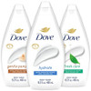 Dove Body Wash Variety 3Pack Hydrate Fresh Care and Gentle Pamper 1522 Oz Ea
