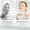 WOWOTEX Bamboo Rayon Disposable Face Towel Biodegradable Large Dry Face Wipes 60 Count1 Box Extra Thick Soft Clean Facia