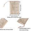 Trounistro 30 Pack Soap Exfoliating Bags Pouch Soap Saver Natural Ramie Mesh Soaps Bag Hand Made Soaps Bag with Drawstri
