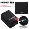Chumia 100 Pcs Makeup Remover Cloths 13 x 13 Inch Makeup Towel Face Washcloths with Embroidery Black Reusable Washcloths