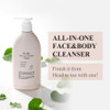DrBio Eco AllinOne Cleanser Face Body Wash for Sensitive Skin with Ceramide Probiotics Cica Vegan FragranceFree Mild Gen
