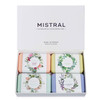 Mistral Classic French Bar Soap Assorted Set 7 oz x 4 Bars TripleMilled Luxury Natural Soap with Organic Shea Butter Oli