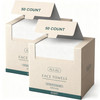 100 Count 2 PACK Disposable Face Towel Large Size 10X 12 Disposable Face Cloths 100 Biodegradable Towel Skin Soft and Th
