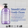 Dr Bronners Organic Sugar Soap Lavender 24 Ounce Made with Organic Oils Sugar and Shikakai Powder 4in1 Uses Hands Body F