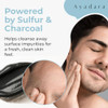 Severe Acne Charcoal Face Wash 8 oz Daily Cleanser with Sulfur and Honey Face Cleanser for Acne Deep Cleansing Charcoal