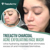 TreeActiv Acne Charcoal Face Wash 34 oz Exfoliating Daily Honey Sulfur Acne Cleanser Face Soap Deep Cleansing Moisturizi