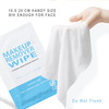 50 Pack Individual Makeup Remover Wipes Individually Wrapped Face Cleansing Wipes Travel Makeup Remover Cloth for Travel