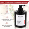 lonstin Body Wash with Pump Moisturizing Body Wash for Dry Skin Natural Nourishers for Instantly Soft Skin and Lasting N