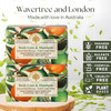 Wavertree London Basil Lime Mandarin Scented Natural Soap 2 Bars 7oz Moisturizing French Triple Milled Soap Bars enriche
