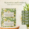 Wavertree London Lemongrass Lemon Myrtle Scented Natural Soap 2 Bars 7oz Moisturizing French Triple Milled Soap Bars enr