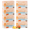 Wavertree London Peach Bellini Scented Natural Soap 8 Bars 7oz Moisturizing French Triple Milled Soap Bars enriched with
