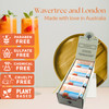 Wavertree London Peach Bellini Scented Natural Soap 8 Bars 7oz Moisturizing French Triple Milled Soap Bars enriched with