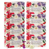 Wavertree London Sweet Pea Jasmine Scented Natural Soap 8 Bars 7oz Moisturizing French Triple Milled Soap Bars enriched