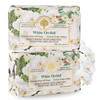 Wavertree London White Orchid Scented Natural Soap 2 Bars 7oz Moisturizing French Triple Milled Soap Bars enriched with