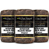 Its Pure Natural African Black Soap Bars Original Pack of 3 Organic Raw Soap for Face Body Acne Treatment Dark Spot Remo