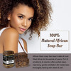 Its Pure Natural African Black Soap Bars Original Pack of 3 Organic Raw Soap for Face Body Acne Treatment Dark Spot Remo