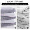 MOONQUEEN Microfiber Facial Cloths Fast Drying Washcloth 12 Pack Premium Soft Makeup Remover Cloths Highly Absorbent