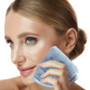 4 Pack Microfiber Fleece Makeup Remover Cloths 8x8 inch for Face Ultra Soft Chemical Free Reusable Facial Cleaning Towel