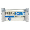 Freshscent 05 oz Bar Soap 100 Pack Hotel Travel Size Individually Wrapped Vegetable Based Bulk Amenities and Toiletries