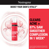 Neutrogena Stubborn Texture Daily Acne Facial Cleanser Salicylic Acid Face Wash Glycolic Polyhydroxy Acids FragranceFree