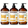 Everyone Liquid Hand Soap 1275 Ounce Pack of 3 Meyer Lemon and Mandarin PlantBased Cleanser with Pure Essential Oils