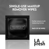 La Fresh Hotel Premium ParabenFree Makeup Remover Wipes Black Light Flora Scent 8x6 Wet Wipes 50 Wipes Travel Essentials