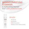 Visha Skincare Mommy 4 in 1 Multitasking Purifying Cleanser Pregnancy and Nursing Safe Face Cleanser Minimizes Pores Red