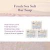 A LA MAISON Fresh Sea Salt Bar Soap Triple French Milled Natural Moisturizing Hand Soap Bar 12 Bars of Soap 35 oz