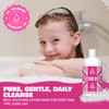 Fresh Kidz Body Wash for Kids and Teens Gentle Bath and Shower Cleanser for All Skin Types Girls Pink 169 FlOz