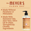 Mrs MEYERS CLEAN DAY Liquid Hand Soap Oat Blossom Scent 125 Fl Oz Pack of 6