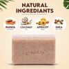 OMIC LightenUp Exfoliating Soap 200g 7fl oz Skin Brightening Soap Cleansing Bar Formulated to Fade Dark Spots with Apric