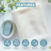 HERBOGANIC Aloe Vera Flaxseed Oil and Hemp Seed Oil Herbal Soap Natural Bar Soap for AntiAging Rejuvenating and Nourishi