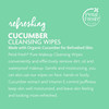 Petal Fresh Refreshing Cucumber Makeup Removing Cleansing Towelettes Gentle Face Wipes Daily Cleansing Vegan and Cruelty