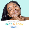 Almond Clear Face Body Wash 67 Fl Oz Skin Care for Acne and FolliculitisProne Skin Gentle Everyday Exfoliating Cleanser