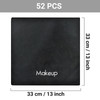 52 Pcs Black Makeup Washcloths 13x13 Inch Microfiber Makeup Remover Towels Reusable Soft Absorbent Face Cloth Facial Cle