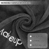 52 Pcs Black Makeup Washcloths 13x13 Inch Microfiber Makeup Remover Towels Reusable Soft Absorbent Face Cloth Facial Cle
