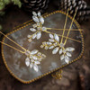 Cubahop Bride Wedding Hair Pins Crystal Bridal Hair Pieces Wedding Hair Accessories Bridal Hair Clips for Women and Girls (Gold) online at globaldelivered