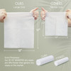 Christmas Style WOWOTEX Disposable Face Towel Biodegradable Large Dry Face Wipes 120 Count2 Box Extra Thick Soft Clean F